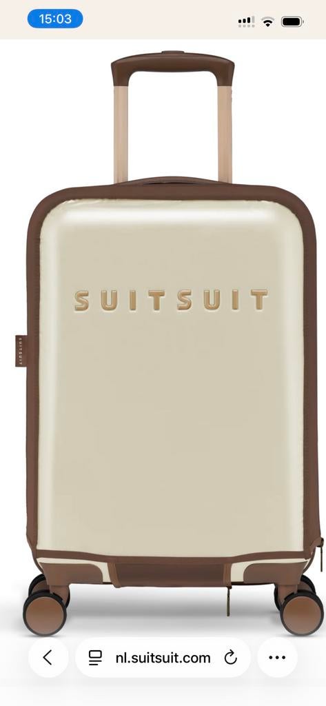 SuitSuit beschermhoes 55cm handbagage maat, 50 tot 60 cm, Nieuw, Ophalen of Verzenden, Zacht kunststof