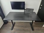 Zwart Ikea bureau 140x70 cm, in hoogte verstelbaar, Ophalen