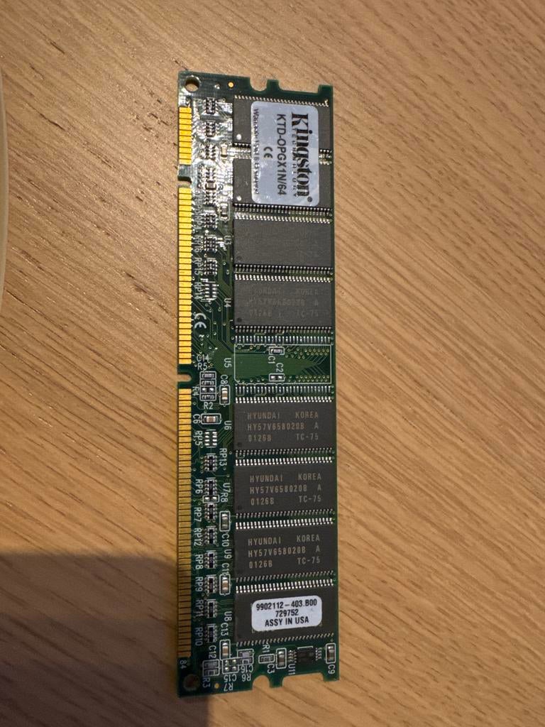 Kingston KTD-OPGX1N/64 DDR RAM Geheugenmodule, Computers en Software, RAM geheugen, Server, Ophalen of Verzenden, DDR, Gebruikt