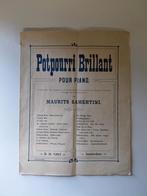 Oud bladmuziek Potpourri Brillant door Maurits Samehtini, Gebruikt, Klassiek, Ophalen of Verzenden, Artiest of Componist