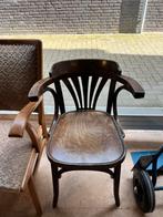 Vintage houten cafestoel met armleuningen, Antiek en Kunst, Ophalen