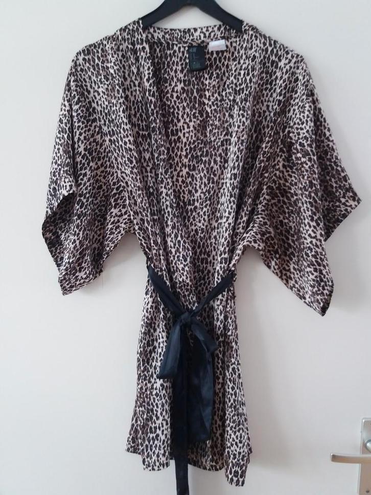 Zgan prachtige tijgerprint duster H&M mt M, Kleding | Dames, Pyjama's, Zo goed als nieuw, Maat 38/40 (M), Ophalen of Verzenden