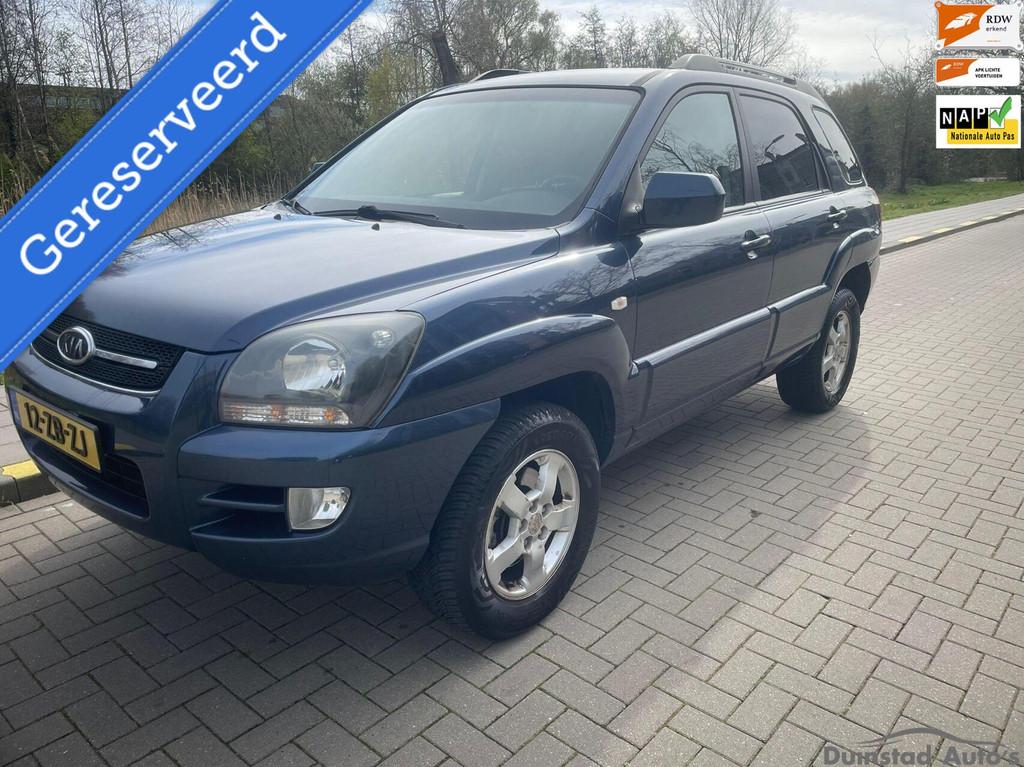 Kia Sportage 2.0 CVVT Comfort 1ste Eig DB-riem verv. APK 27, 1442 kg, Gebruikt, Blauw, Origineel Nederlands