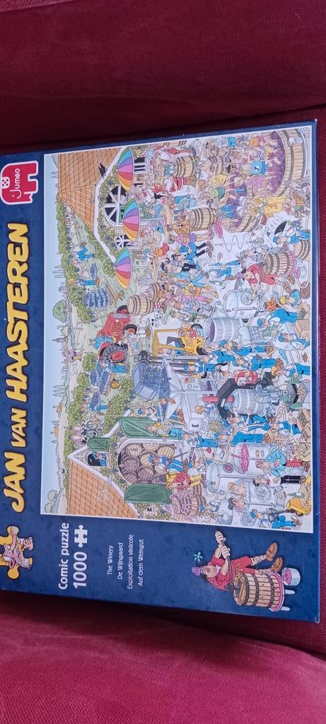Jan van Haasteren De Wijngaard 1000 stukjes puzzel, Hobby en Vrije tijd, Denksport en Puzzels, Zo goed als nieuw, Legpuzzel, 500 t/m 1500 stukjes