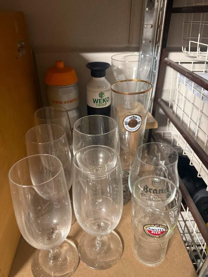 Diverse bierglazen: Amstel, Brand, Warsteiner, Verzamelen, Biermerken, Gebruikt, Glas of Glazen, Amstel, Ophalen
