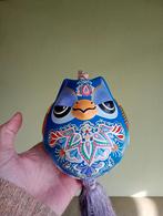 Decoratieve vogel met kleurrijke beschildering en kwast, Ophalen of Verzenden, Gebruikt