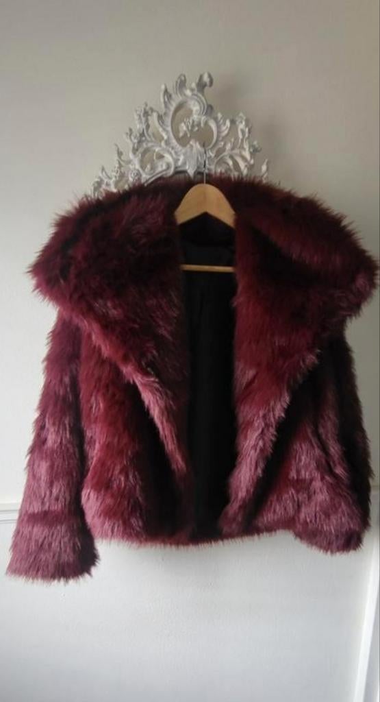 Fluffy jas maat S, Kleding | Dames, Jassen | Winter, Ophalen of Verzenden, Nieuw, Rood