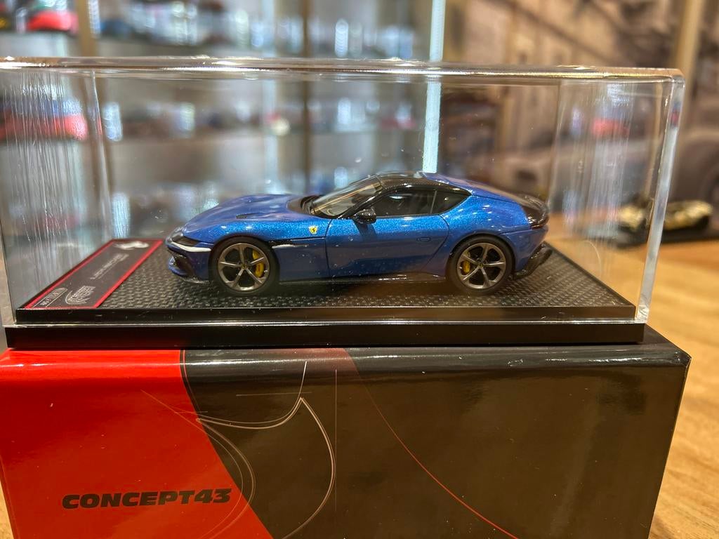Ferrari 12Cilindri Blu Corsa modelauto 1:43 BBR, Hobby en Vrije tijd, Modelauto's | 1:43, Ophalen of Verzenden, Zo goed als nieuw
