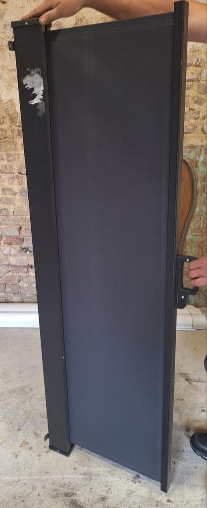 Uitschuifbaar windscherm antraciet - 150x300cm, Tuin en Terras, Tuinschermen, Ophalen, Aluminium, Zo goed als nieuw, 200 cm of meer