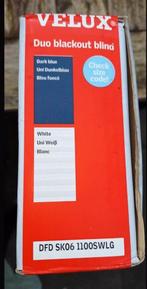 Velux DFD, SK06, Verduisterend rolgordijn + transpar, Ophalen, Blauw, 100 tot 150 cm, Nieuw