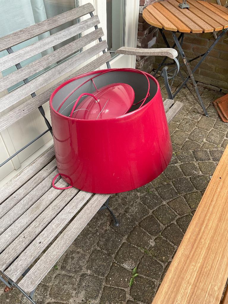 Rode lamp, Ophalen, Gebruikt, Metaal, Minder dan 50 cm