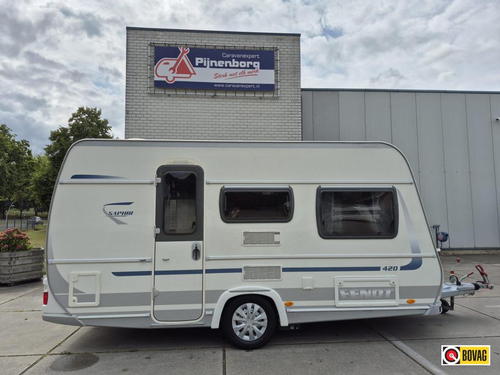 Fendt Saphir 420 QF, Caravans en Kamperen, Caravans, Schokbreker, Bedrijf, Treinzit, Fendt