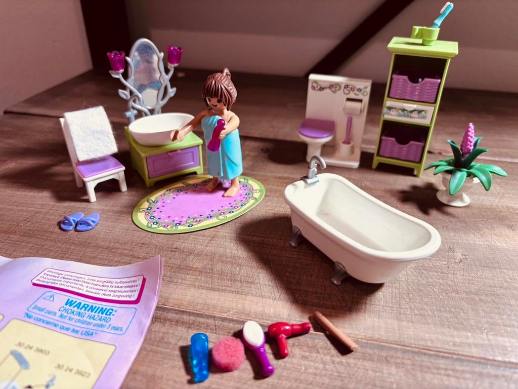 Playmobil badkamer 5307, Ophalen of Verzenden, Zo goed als nieuw