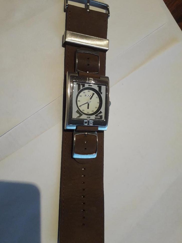 VINTAGE DECO HORLOGE IXXXI met LEREN BAND in PERFECTE STAAT, Sieraden, Tassen en Uiterlijk, Horloges | Dames, Zo goed als nieuw
