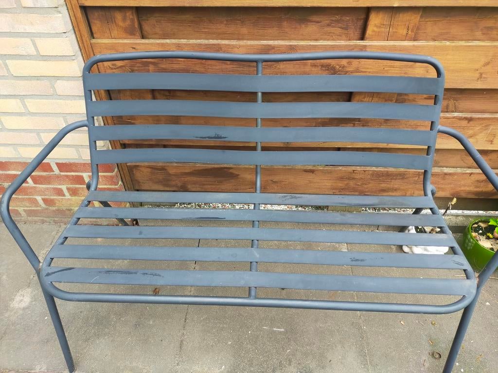 Tuinbank., Ophalen, Gebruikt, Metaal