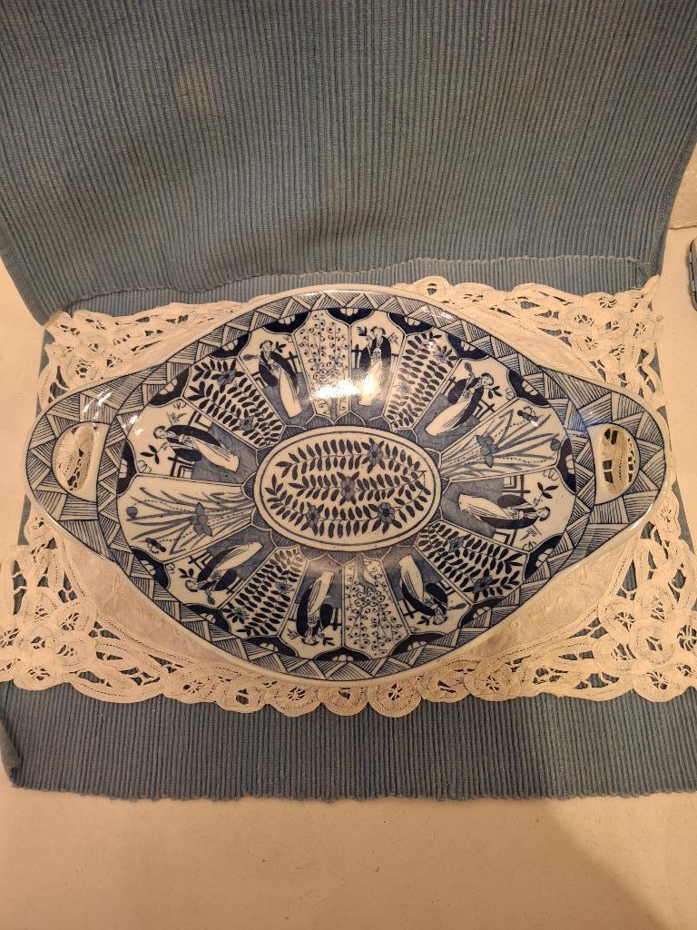 Lange Lijs - mooie (brood)schaal, Antiek en Kunst, Antiek | Servies los, Ophalen of Verzenden