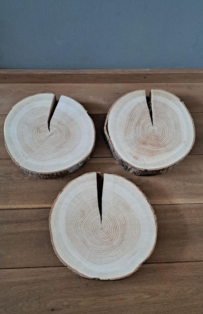 Decoratieve boomschijven houtschijf boomstam staptegels hout, Ophalen of Verzenden, Gebruikt