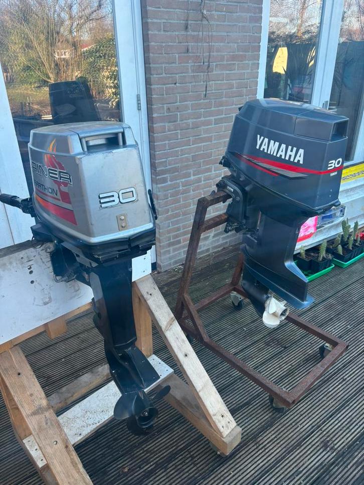 Yamaha/mariner 30pk 2takt kortstaart trekstart autolube., Watersport en Boten, Buiten- en Binnenboordmotoren, Zo goed als nieuw