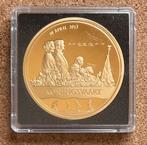 Penning - KONINGSVAART 30 April 2013 - Verguld., Postzegels en Munten, Penningen en Medailles, Ophalen of Verzenden, Overige materialen
