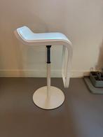 2x Lapalma Lem barkrukken - wit, verstelbaar, Huis en Inrichting, Barkrukken, Ophalen, In hoogte verstelbaar, 60 tot 90 cm, Zo goed als nieuw