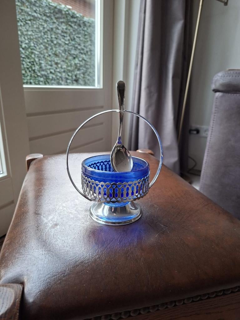 suikerpot met lepel, Ophalen of Verzenden, Huis en Inrichting