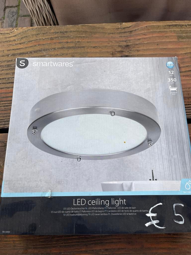 Smartwares LED Plafondlamp - 12W, 350 Lumen, Ophalen of Verzenden, Nieuw, Metaal