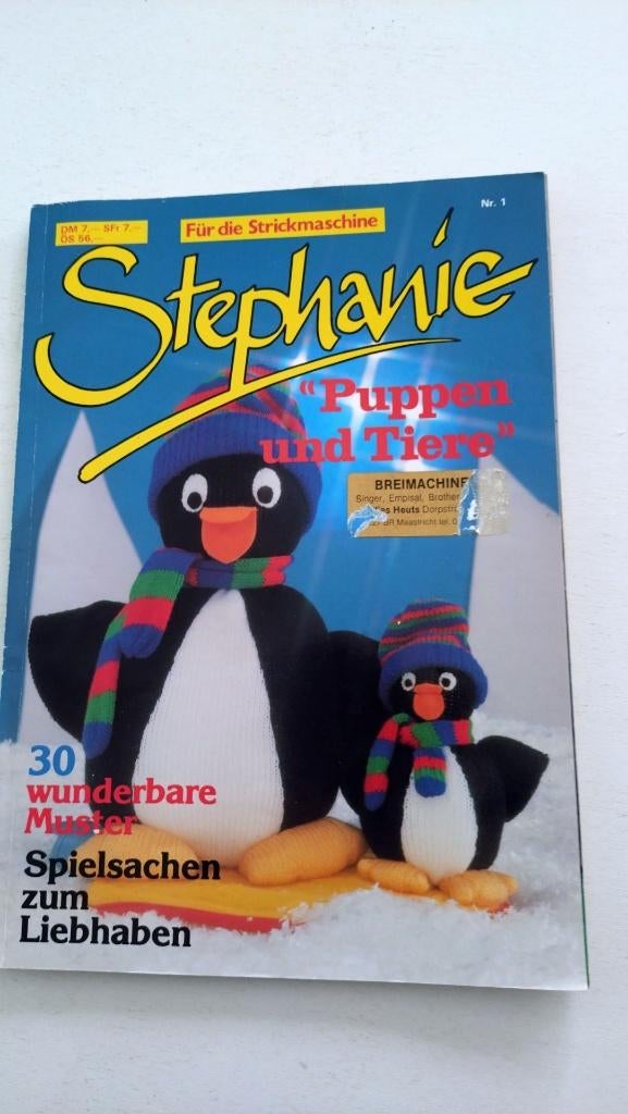 poppen en dieren breien op de breimachine, Hobby en Vrije tijd, Breien en Haken, Ophalen of Verzenden, Gebruikt, Breien, Patroon of Boek