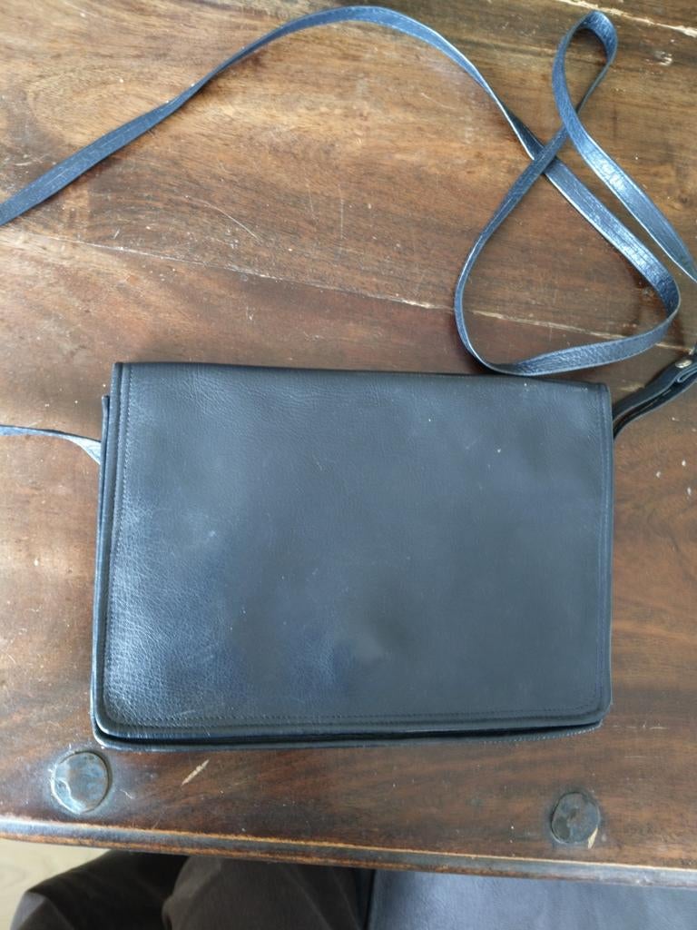 Blauwe Leren Tas - Stijlvol en Praktisch, Overige merken, Gebruikt, Blauw, Ophalen of Verzenden