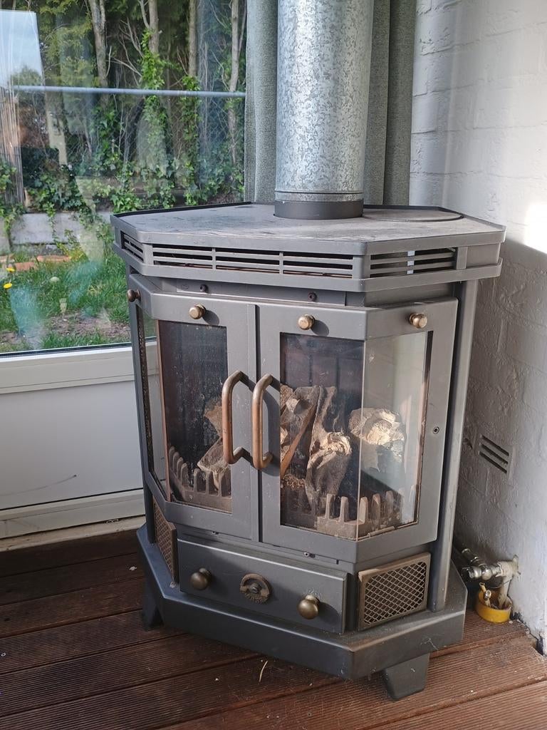 Barbas Gaskachel - Vrijstaand en Gebruikt, Ophalen, Gebruikt, Gas, Vrijstaand