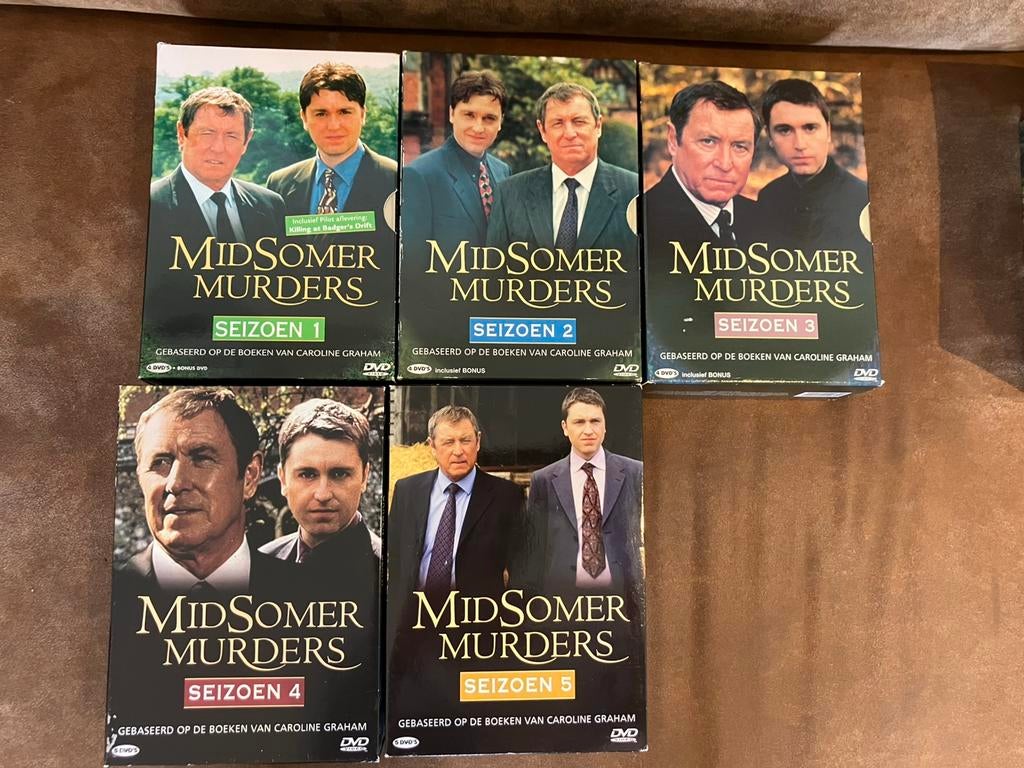 DVD Midsomer Murder S1 tm S10 S12 S13 en Spec Winter Edition, Vanaf 12 jaar, Ophalen of Verzenden, Gebruikt, Boxset