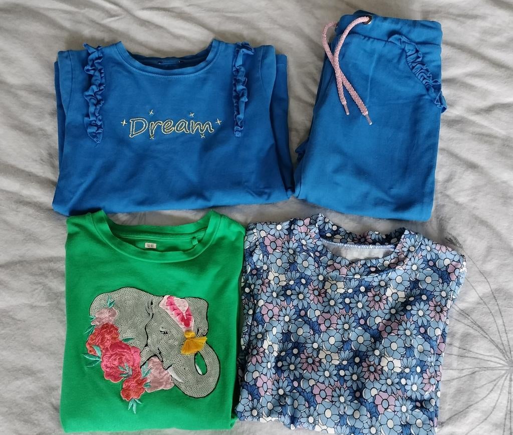 Pakket meisjes kleding circa maat 140, Kinderen en Baby's, Ophalen, Gebruikt, Maat 140