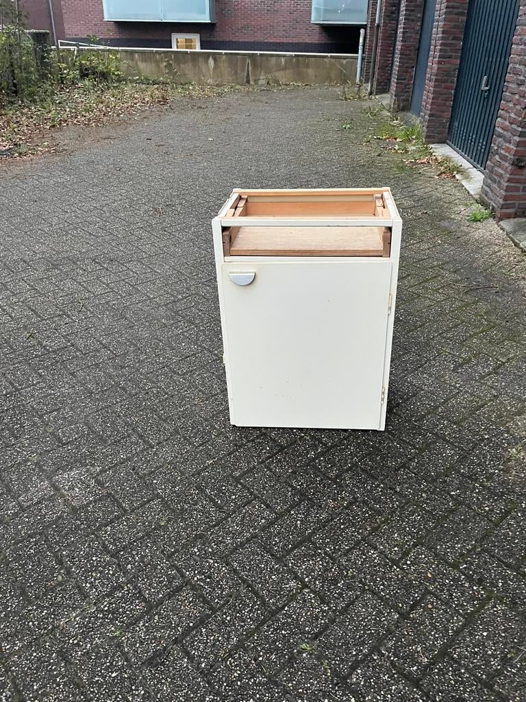 Jaren 60 bruynzeel monta onderkastje-piet zwart, Huis en Inrichting, Keuken | Keukenelementen, Ophalen, Gebruikt, Zwart, 50 tot 100 cm