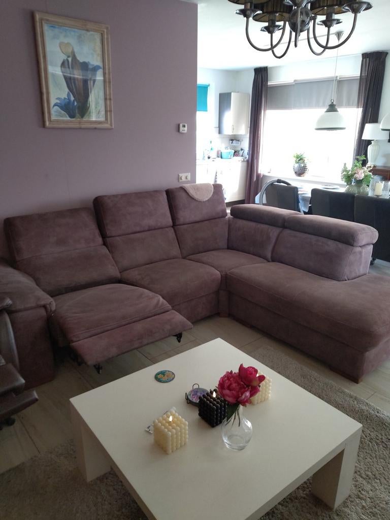 Comfortabele hoekbank met relaxfunctie, Modern, Comfortabel, 250 tot 300 cm, 100 tot 125 cm, Hoekbank