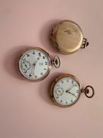 Antieke Zakhorloges - Zentra, Junghans, 10K Goud, Ophalen of Verzenden