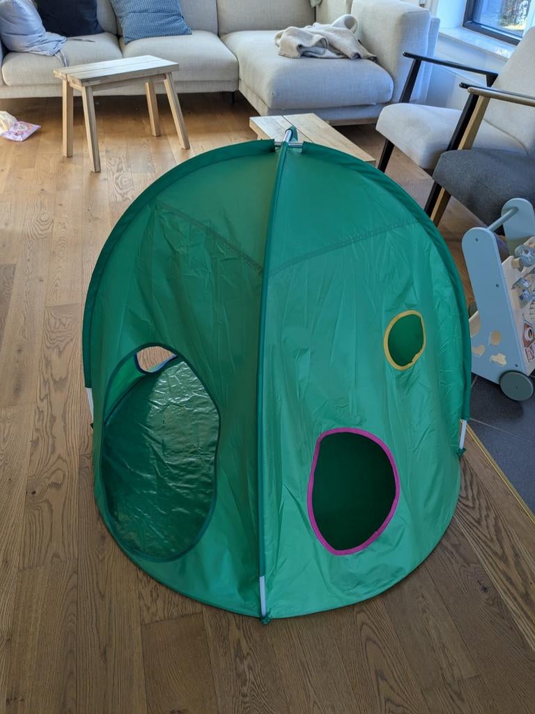 Ikea DVÄRGMÅS Speeltent, groen, Ophalen, Zo goed als nieuw
