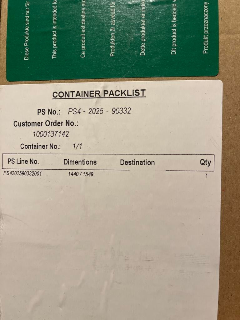 Houten luxaflex 1440 x 1549 mm, Ophalen, 100 tot 150 cm, Beige, Nieuw