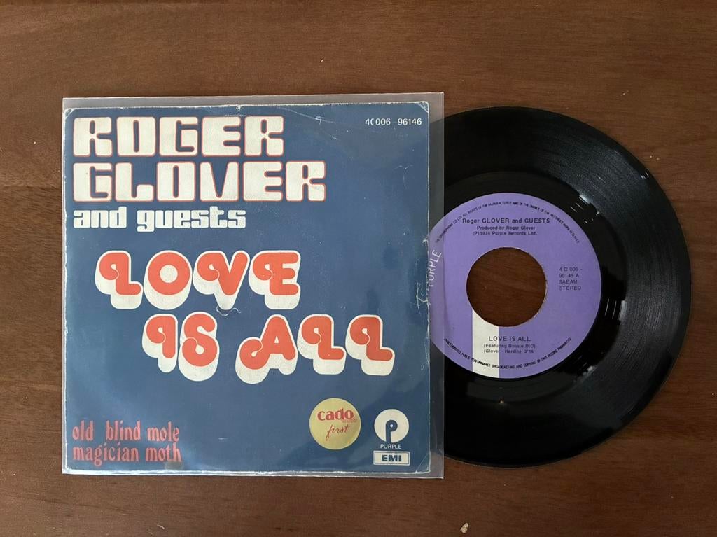 Roger Glover - Love is all, Ophalen of Verzenden, 7 inch, Single