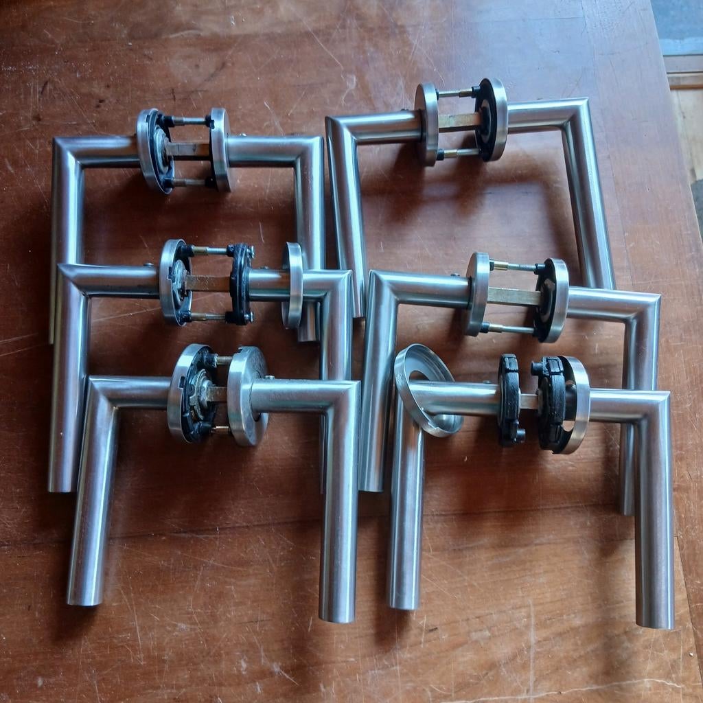 Deurbeslag 7 sets, Ophalen, Binnendeur, 200 tot 215 cm