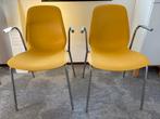 Stapelbare stoelen okergeel, Ophalen, Kunststof, Twee, Overige kleuren