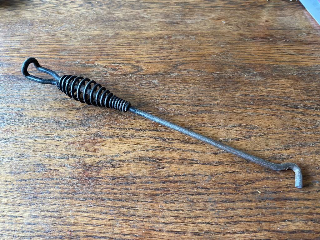 Pook, gesmeed ijzer jaren 30, Ophalen, Gebruikt, Vrijstaande haard, Houthaard