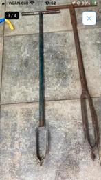 2 ijzeren palen boor, Ophalen of Verzenden, Zo goed als nieuw
