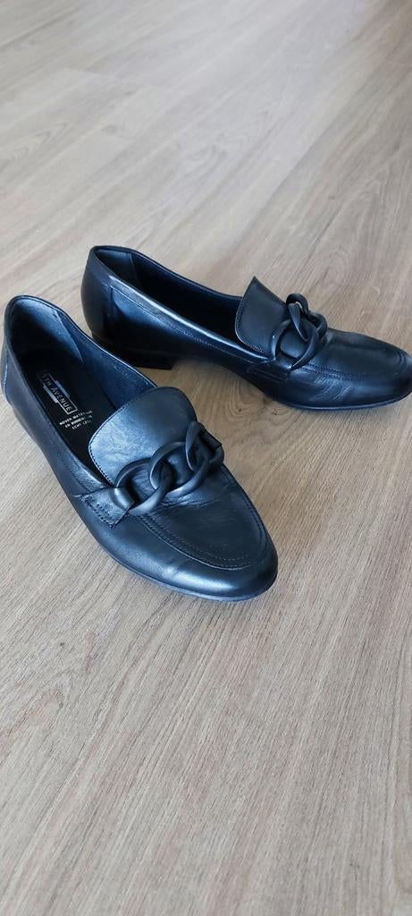 Zwarte leren loafers 5th Avenue (Van Haren) nieuw, Ophalen of Verzenden, Nieuw, Zwart, Instappers