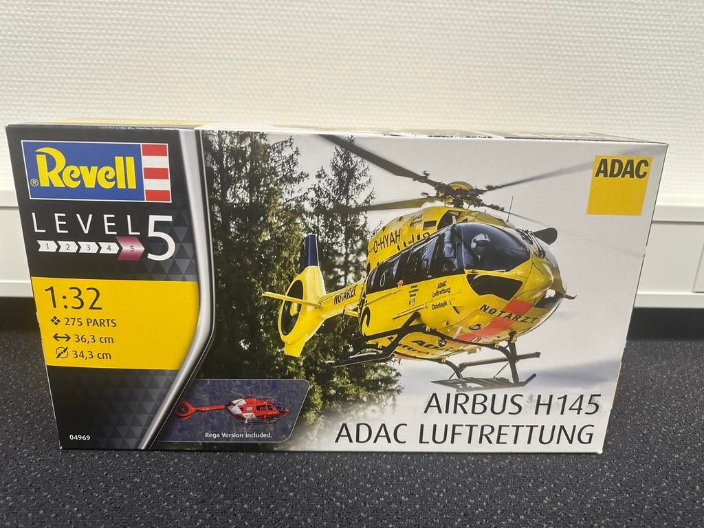 Revell Airbus H145 ADAC Luft Rettung 1:32, Nieuw, Ophalen of Verzenden, Groter dan 1:72, Revell