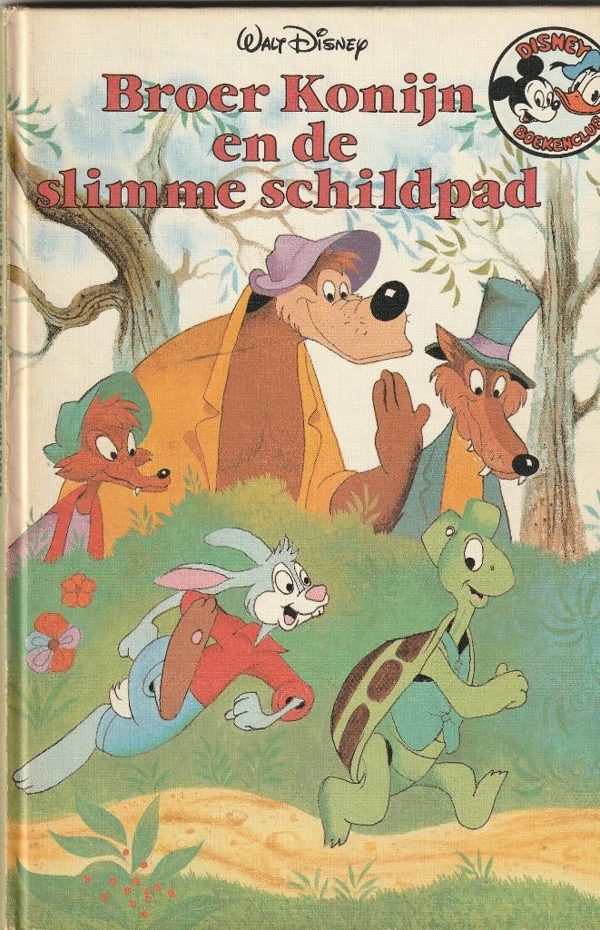 Broer konijn en de slimme schildpad walt disney jaren 70, Ophalen of Verzenden, Gelezen, Fictie algemeen