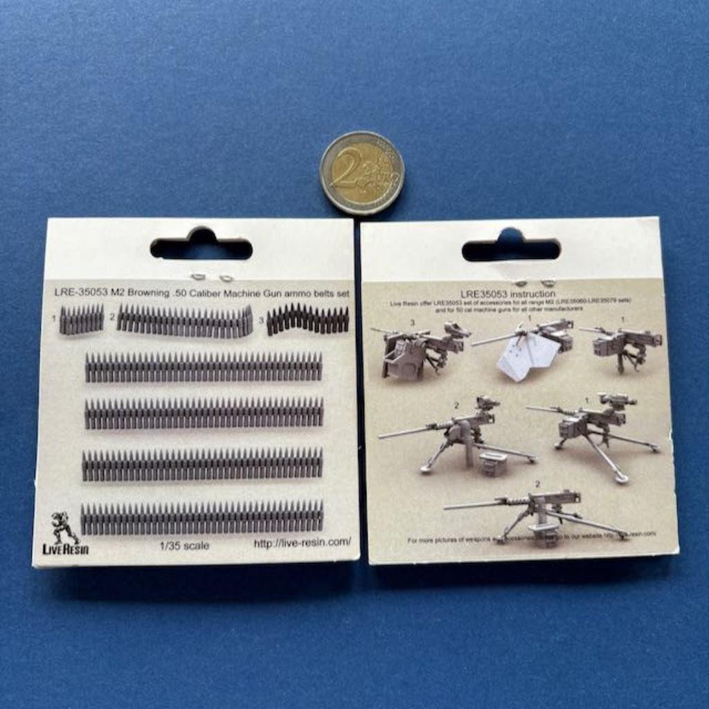 liveresin	LRE35053	M2 Browning .50 Caliber Ammo belt 1/35, Verzenden, Nieuw, 1:35 tot 1:50