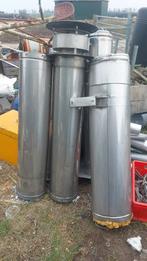 Kachelpijpen 5 stuks 1 met giek diameter 14,5 cm binnenzijde, Ophalen, Gebruikt, Ventilator