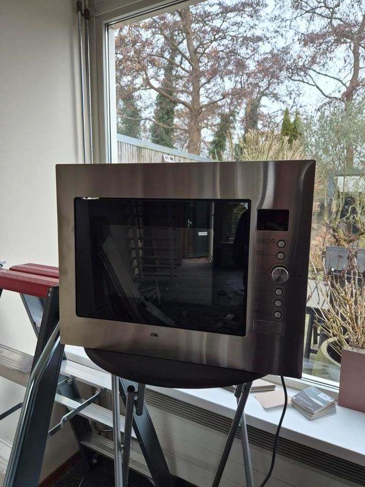 Etna Inbouw Combi Oven Magnetron, Witgoed en Apparatuur, Magnetrons, Zo goed als nieuw, Inbouw, Combimagnetron, 45 tot 60 cm, Hete lucht