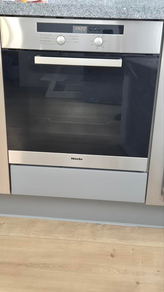 Miele H4250B oven, hete lucht inbouwoven 59.5 cm - Gebruikt, Witgoed en Apparatuur, Ovens, Gebruikt, Hete lucht, Oven met grill