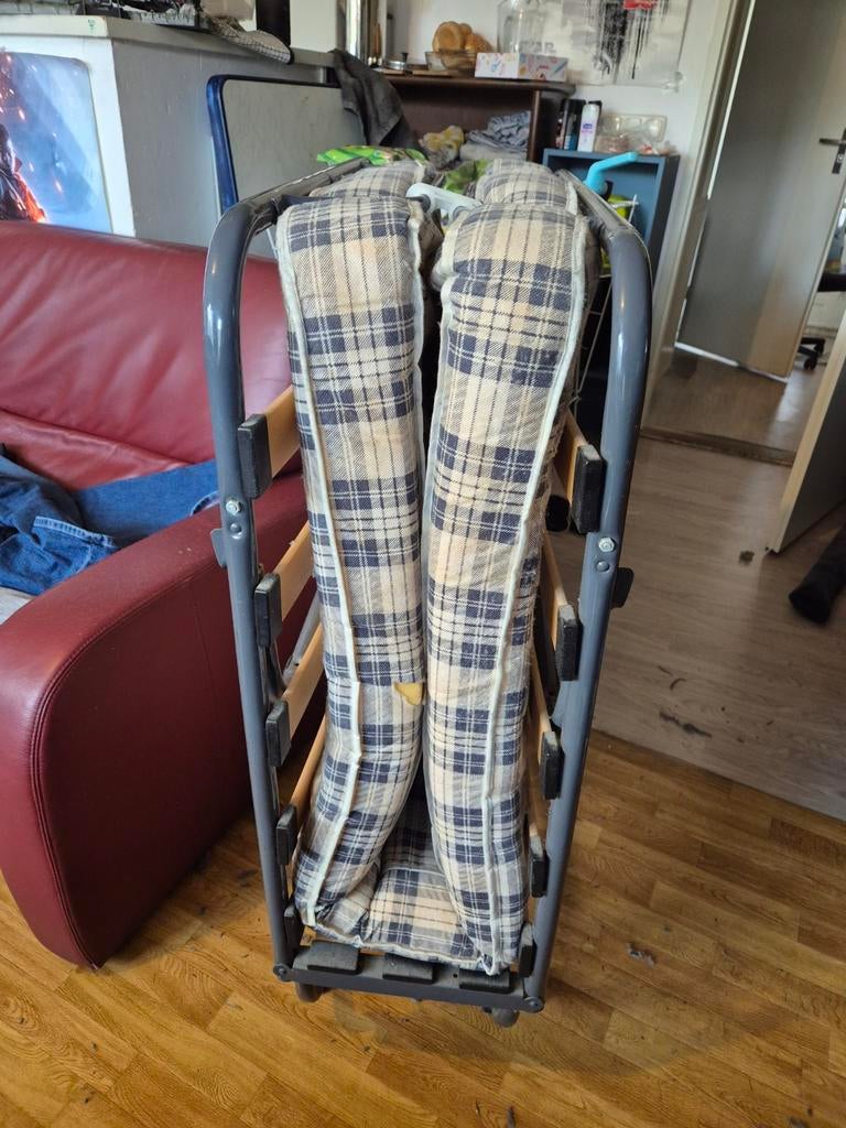 Opklapbed 1 persoons, Ophalen, Gebruikt, Eenpersoons, 190 cm of minder