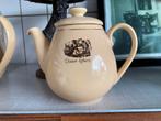 Vintage Douwe Egberts Theepot - Crèmekleurig, Huis en Inrichting, Ophalen of Verzenden, Zo goed als nieuw